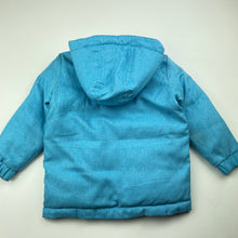 Load image into Gallery viewer, Boys Lily &amp; Dan, reversible camo print / blue hooded jacket / coat, FUC, size 2,  
