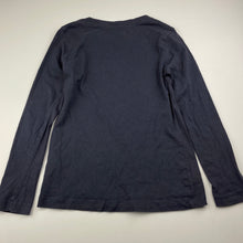 Load image into Gallery viewer, Girls Anko, navy cotton long sleeve t-shirt / top, GUC, size 8,  
