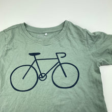 Load image into Gallery viewer, Boys Anko, green cotton t-shirt / top, bicycle, EUC, size 6,  