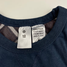 Load image into Gallery viewer, Boys Target, navy cotton pyjama top, GUC, size 12,  