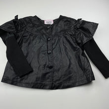 Load image into Gallery viewer, Girls TONGXIYIPAI, spliced faux leather jacket / coat, pilling on sleeves, FUC, size 5,  