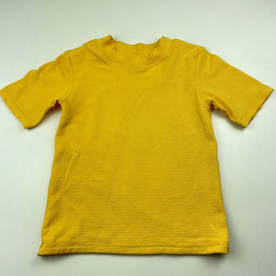Girls Anko, yellow short sleeve rashie / swim top, EUC, size 4,  