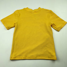 Load image into Gallery viewer, Girls Anko, yellow short sleeve rashie / swim top, EUC, size 4,  