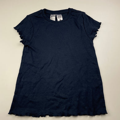 Girls Anko, navy cotton pyjama t-shirt / top, EUC, size 7,  