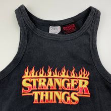 Load image into Gallery viewer, Girls Zara, STRANGER THINGS ribbed summer top, GUC, size 11-12,  