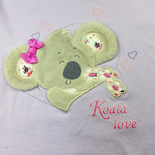 Load image into Gallery viewer, Girls Kiki Koala, soft feel stretchy pyjama top, EUC, size 5-6,  