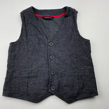 Load image into Gallery viewer, Boys Peter Morrissey, lined cotton waistcoat / vest, GUC, size 6,  