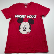 Load image into Gallery viewer, Boys Cotton On, Disney Mickey Mouse red cotton t-shirt / top, GUC, size 8,  