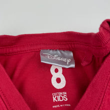 Load image into Gallery viewer, Boys Cotton On, Disney Mickey Mouse red cotton t-shirt / top, GUC, size 8,  