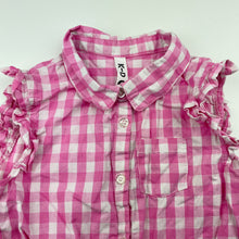 Load image into Gallery viewer, Girls KID, lightweight cotton tie front top, EUC, size 6,  