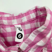 Load image into Gallery viewer, Girls KID, lightweight cotton tie front top, EUC, size 6,  