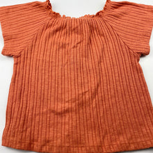 Load image into Gallery viewer, Girls Cotton On, ribbed stretchy short sleeve top, GUC, size 6,  
