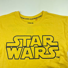 Load image into Gallery viewer, Girls Star Wars, yellow cotton t-shirt / top, EUC, size 5,  