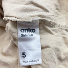 Load image into Gallery viewer, Girls Anko, cotton long sleeve henley top, GUC, size 5,  