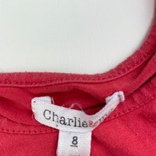 Load image into Gallery viewer, Girls Charlie &amp; Me, stretchy long sleeve t-shirt / top, FUC, size 8,  