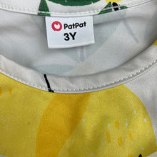 Load image into Gallery viewer, Girls PatPat, lightweight dress, lemons, marks front skirt, FUC, size 3, L: 53cm