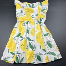 Load image into Gallery viewer, Girls PatPat, lightweight dress, lemons, marks front skirt, FUC, size 3, L: 53cm