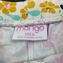Load image into Gallery viewer, Girls Mango, stretchy floral shorts / skort, elasticated, FUC, size 6,  
