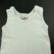 Load image into Gallery viewer, Girls Target, white cotton singlet top, GUC, size 3-4,  
