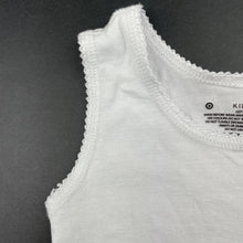Load image into Gallery viewer, Girls Target, white cotton singlet top, GUC, size 3-4,  