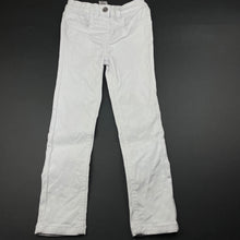 Load image into Gallery viewer, Girls Kids &amp; Co, stretch denim pants, adjustable, Inside leg: 46cm, marks back right, FUC, size 5,  