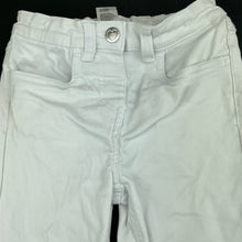 Load image into Gallery viewer, Girls Kids &amp; Co, stretch denim pants, adjustable, Inside leg: 46cm, marks back right, FUC, size 5,  