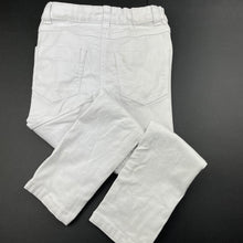 Load image into Gallery viewer, Girls Kids &amp; Co, stretch denim pants, adjustable, Inside leg: 46cm, marks back right, FUC, size 5,  