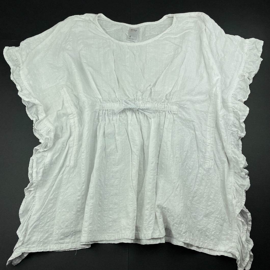 Girls Anko, lightweight loose fit summer top, GUC, size 8,  