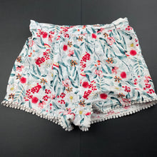 Load image into Gallery viewer, Girls Big W, floral lightweight cotton shorts, elasticated, GUC, size 10,  