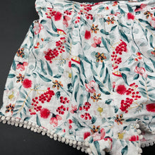 Load image into Gallery viewer, Girls Big W, floral lightweight cotton shorts, elasticated, GUC, size 10,  