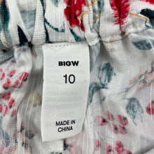 Load image into Gallery viewer, Girls Big W, floral lightweight cotton shorts, elasticated, GUC, size 10,  