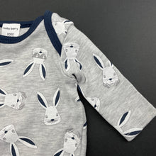 Load image into Gallery viewer, unisex Baby Berry, soft feel bodysuit / romper, rabbits, EUC, size 0000,  