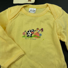 Load image into Gallery viewer, unisex Mango, soft cotton bodysuit / romper, NEW, size 00,  