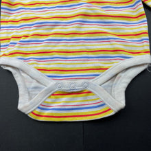 Load image into Gallery viewer, unisex Mango, striped cotton bodysuit / romper, NEW, size 00,  
