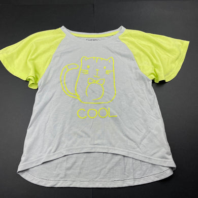 Girls Emerson, lightweight t-shirt / top, cat, EUC, size 6,  