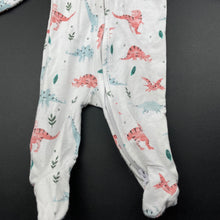 Load image into Gallery viewer, unisex Target, stretchy zip coverall / romper, dinosaurs, GUC, size 00000,  