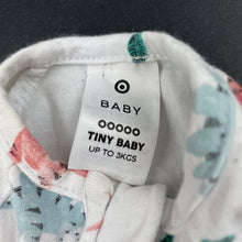 Load image into Gallery viewer, unisex Target, stretchy zip coverall / romper, dinosaurs, GUC, size 00000,  