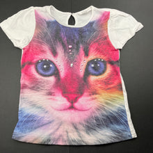 Load image into Gallery viewer, Girls Pumpkin Patch, lightweight t-shirt / top, cat, FUC, size 6,  