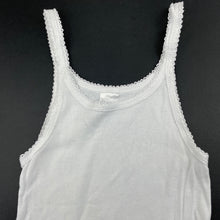 Load image into Gallery viewer, Girls Bonds, white cotton singlet top, FUC, size 6,  