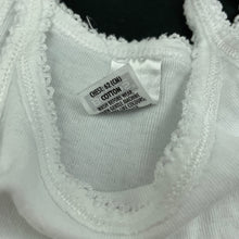 Load image into Gallery viewer, Girls Bonds, white cotton singlet top, FUC, size 6,  