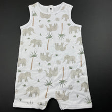 Load image into Gallery viewer, unisex Dymples, cotton romper, elephants, EUC, size 1,  