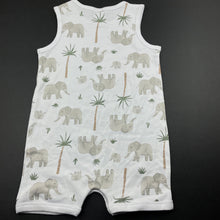 Load image into Gallery viewer, unisex Dymples, cotton romper, elephants, EUC, size 1,  