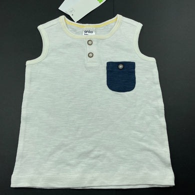 Boys Anko, lightweight cotton summer top, NEW, size 0,  