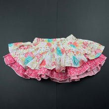 Load image into Gallery viewer, Girls Target, colourful floral cotton skirt, elasticated, EUC, size 000,  