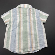 Load image into Gallery viewer, Boys Anko, striped linen / cotton short sleeve shirt, EUC, size 1,  