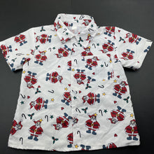 Load image into Gallery viewer, Boys lightweight, Christmas short sleeve shirt, EUC, size 5,  