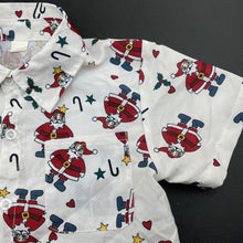 Load image into Gallery viewer, Boys lightweight, Christmas short sleeve shirt, EUC, size 5,  