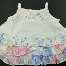 Load image into Gallery viewer, Girls Target, floral trim summer top, GUC, size 0000,  