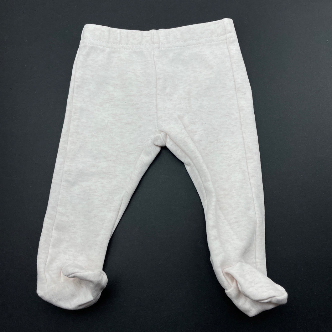 Girls Dymples, pink marle footed leggings / bottoms, EUC, size 0000,  