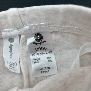 Girls Dymples, pink marle footed leggings / bottoms, EUC, size 0000,  
